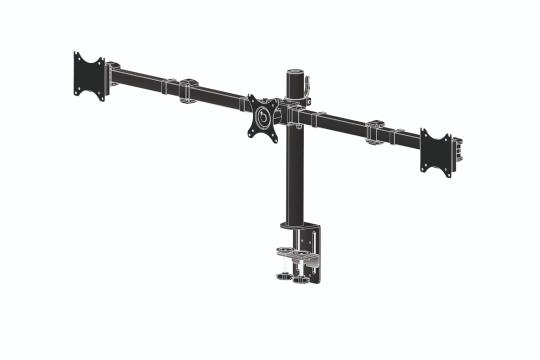  Фото гибкое настольное крепление для 3 мониторов iiyama ds1003c-b1 - фото 3