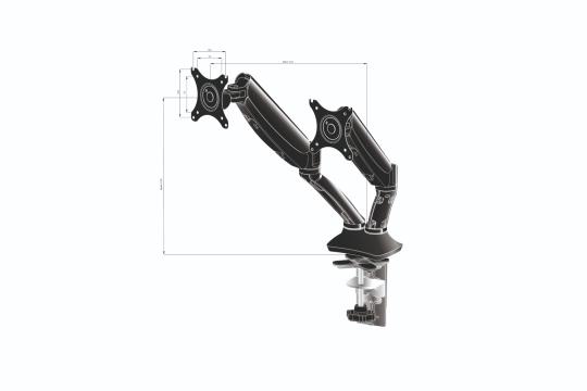  Фото гибкое настольное крепление для двух мониторов iiyama ds3002c-b1 - фото 4