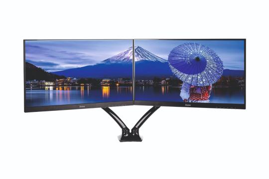  Фото гибкое настольное крепление для двух мониторов iiyama ds3002c-b1 - фото 5