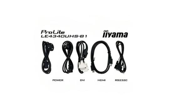  Фото информационный дисплей iiyama 43" le4340uhs-b1 - фото 6