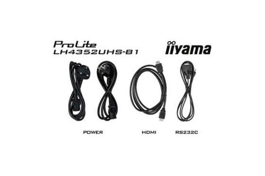  Фото информационный дисплей iiyama 43" lh4352uhs-b1 - фото 9