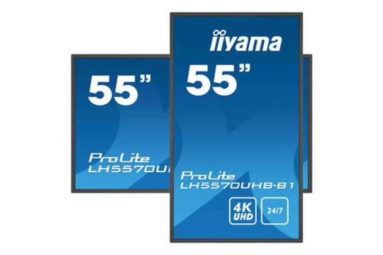 Фото информационный дисплей iiyama 55" lh5570uhb-b1 - фото 4