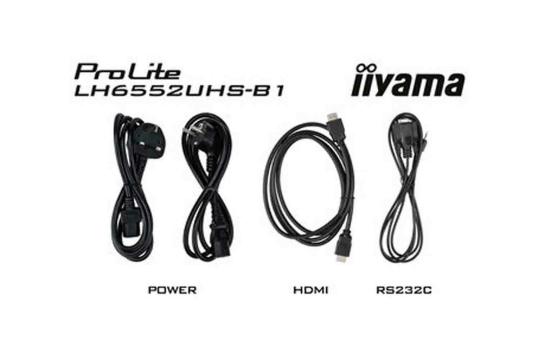  Фото информационный дисплей iiyama 65" lh6552uhs-b1 - фото 6