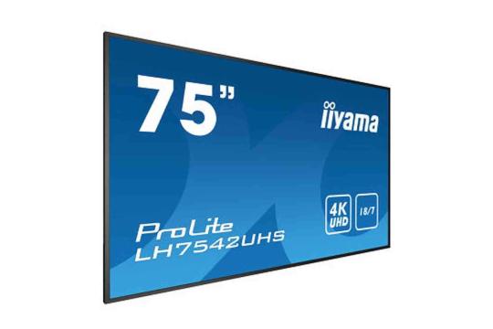  Фото информационный дисплей iiyama 75" lh7542uhs-b3 - фото 3