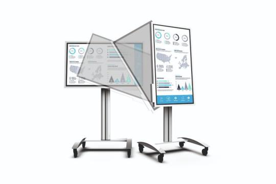  Фото мобильная напольная стойка для интерактивной доски samsung flip peerless-av sr560-flip - фото 4