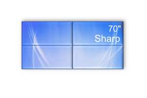  Фото видеостена 2x2 sharp 70" pn-v701 - фото 2
