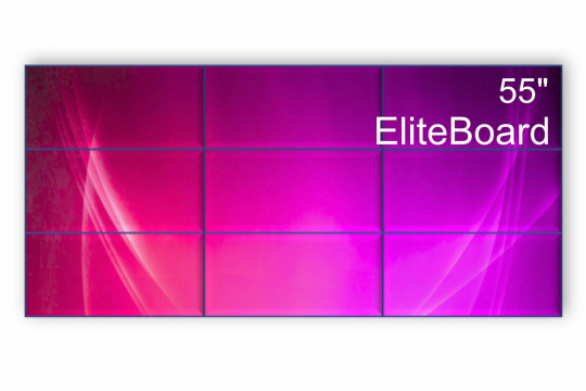 Изображение Видеостена 3x3 EliteBoard 55" BE-55F7
