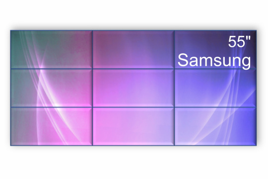 Изображение Видеостена 3x3 Samsung 55" VH55C-E