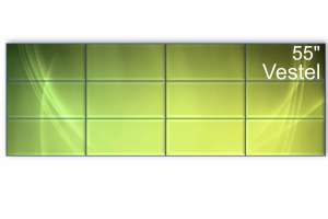  Фото видеостена 4x3 vestel wu55b-2h* 55" (шов: 3,5) - фото 2