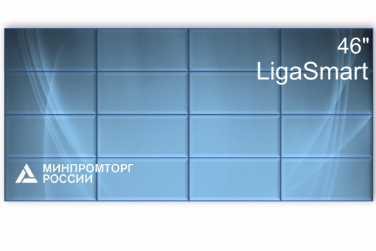Изображение Видеостена 4x4 шов 1.8 LigaSmart 46" V 46.44